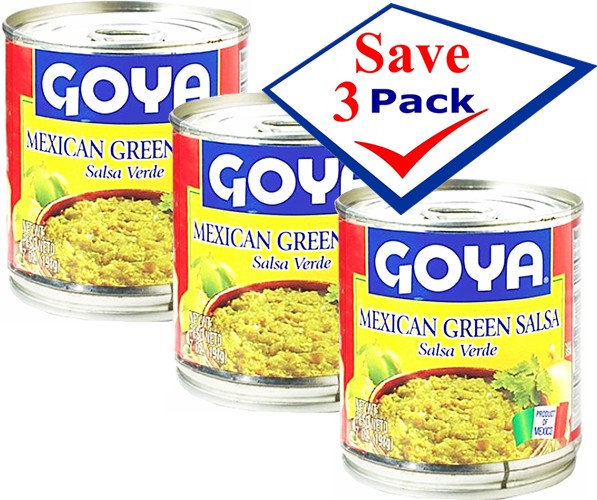 Goya Mexican Green Salsa 7 oz Pack of 3